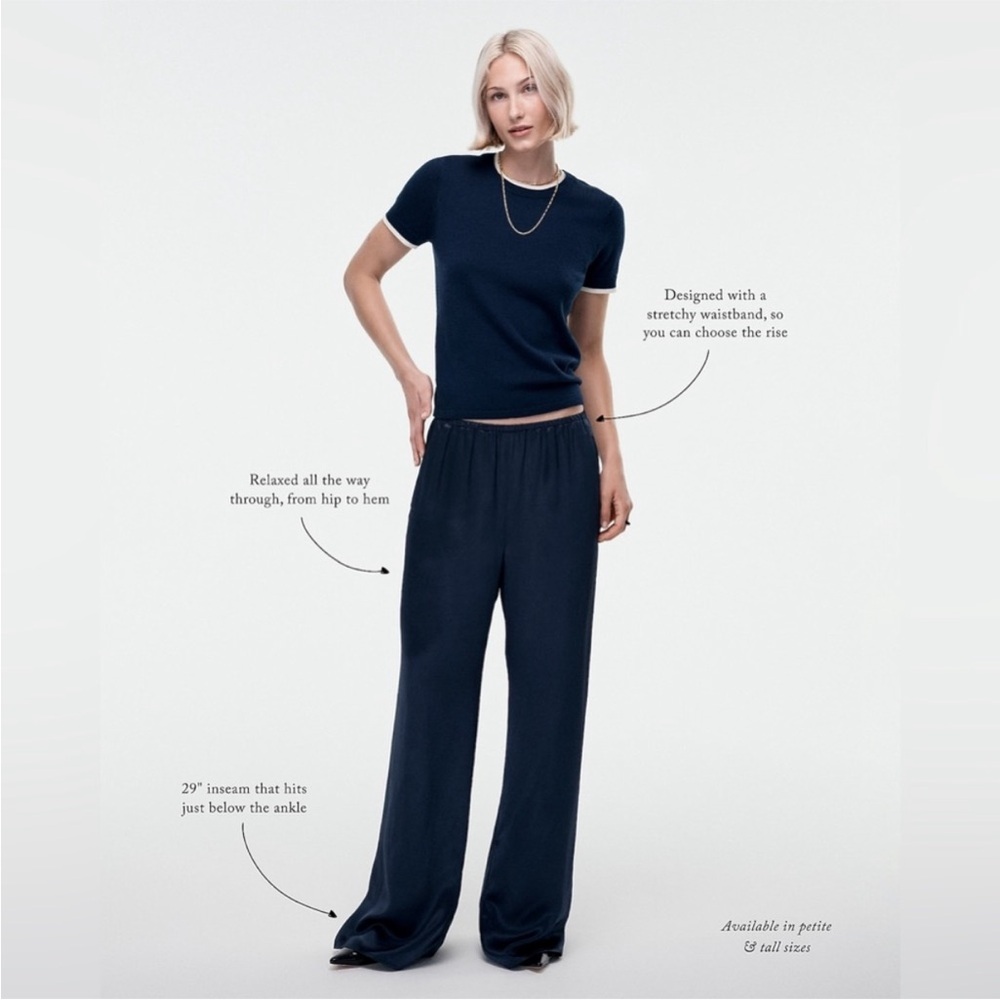 NWT J.Crew Cosmo Pant in Luster Charmeuse - Picture 5 of 11